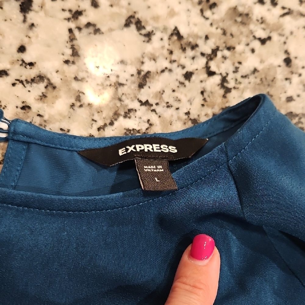NWOT Express Teal Top